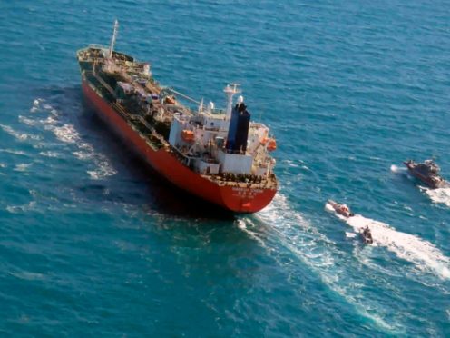 The South Korean-flagged tanker (Tasnim News Agency/AP)
