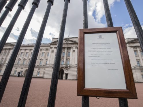 The announcement of the death of the Duke of Edinburgh, who has died at the age of 99 (Ian West/PA)