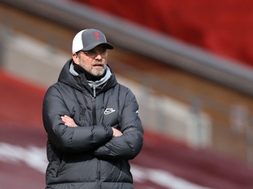 Jurgen Klopp’s sights are set on the Premier League’s top four (Clive Brunskill/PA)