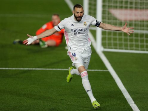 Karim Benzema opened the scoring as Real Madrid beat Barcelona (Manu Fernandez/AP)