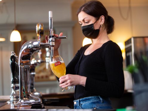 Pubs, restaurants and bars reopened to customers outdoors on Monday April 12 (David Parry/PA)