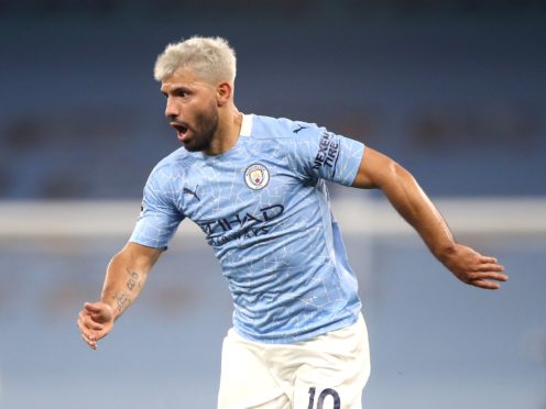 Sergio Aguero will not be involved for Manchester City at Wembley on Saturday (Martin Rickett/PA)