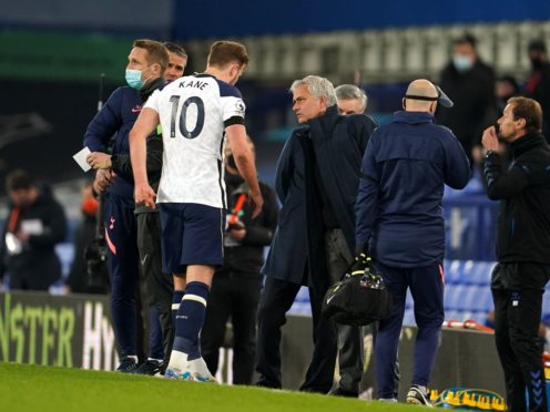 Harry Kane picked up an injury in stoppage time (Jon Super/PA)