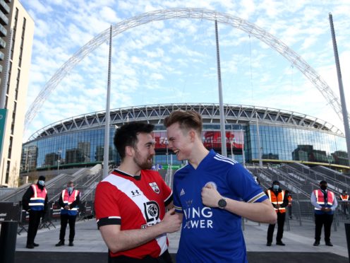Football fans returned to Wembley on Sunday (Yui Mok/PA)