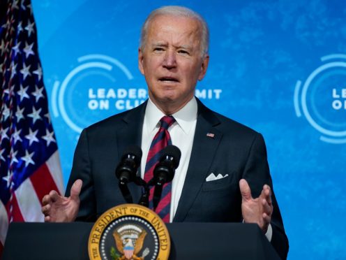 Joe Biden has said this is the ‘decisive decade’ to curb dangerous global warming (AP Photo/Evan Vucci)