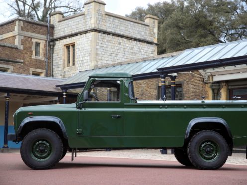The Duke of Edinburgh’s funeral Land Rover (Steve Parsons/PA)The Jaguar Land Rover vehicle that will transport the Duke of Edinburgh’s coffin, at Windsor Castle, Berkshire. The Duke’s funeral will be held at Windsor Castle on Saturday following his death at the age of 99 on April 10. Issue date: Thursday April 15, 2021. PA Photo. See PA story DEATH Philip. Photo credit should read: Steve Parsons/PA Wire