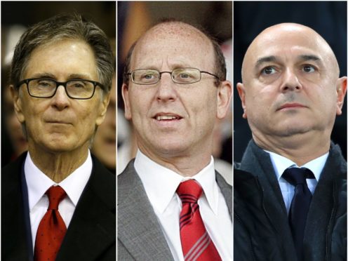 ‘Big Six’ clubs owned by John W Henry, Joel Glazer’s family and Daniel Levy have pulled out of the European Super League (PA)