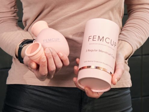 Julie Fitzpatrick has founded Femcup in a bid to offer an environmentally friendly alternative to tampons and sanitary towels (Ginger PR/PA)