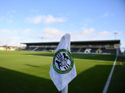 The Football Association are investigating an allegation of homophobic abuse made by Forest Green after their League Two match with Tranmere (Simon Galloway/PA)