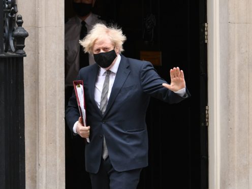 Prime Minister Boris Johnson leaves 10 Downing Street (PA)