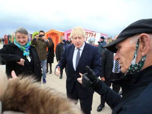 Prime Minister Boris Johnson visits Hartlepool (Lindsey Parnaby/PA)