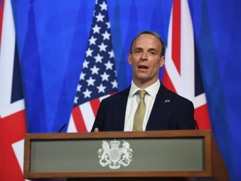 Foreign Secretary Dominic Raab (Chris J Ratcliffe/PA)