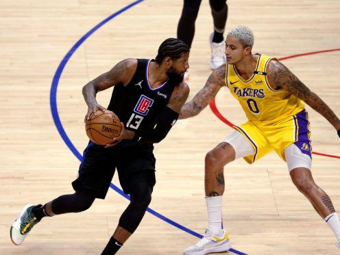 Los Angeles Clippers’ Paul George (Ringo H W Chiu/AP)