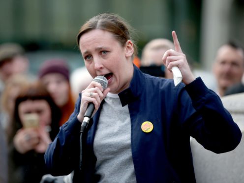 SNP MP Mhairi Black has urged young voters to ‘stand up and be counted’ in Thursday’s Holyrood election (Jane Barlow/PA)
