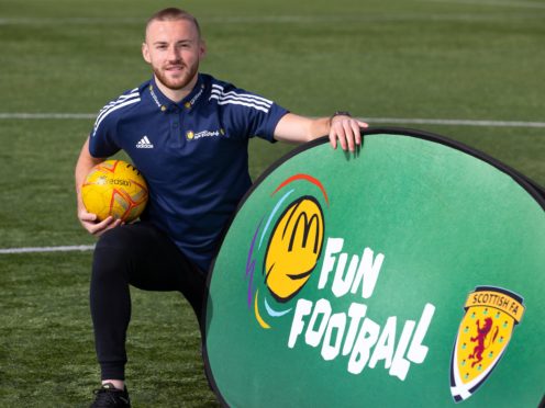 Allan Campbell helped relaunch McDonald’s Fun Football programme in Glasgow (PA/handout)