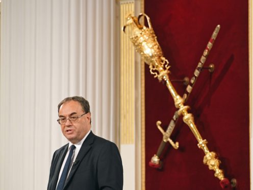 Bank of England Governor Andrew Bailey (Stefan Rousseau/PA)