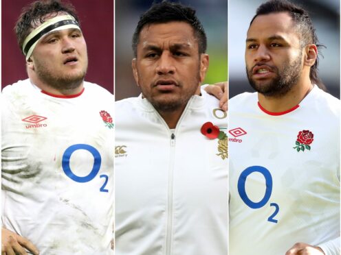 Saracens trio Jamie George, left, Mako Vunipola, centre, and Billy Vunipola, right, have been overlooked by England boss Eddie Jones (PA)