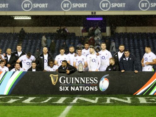 The Scottish Government is being urged to act on alcohol sponsorship within sport, in the wake of new research looking at the number of references to drink fans would have seen in rugby’s Six Nations – including in England’s Calcutta Cup win in 2020 (David Davies/PA).