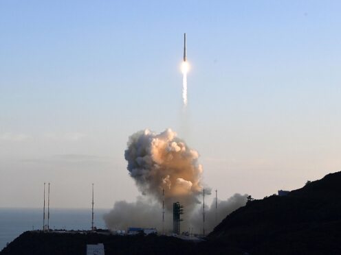 South Korea’s Nuri rocket successfully takes off (Korea Pool/Yonhap via AP)