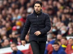 Mikel Arteta felt Arsenal looked ‘leggy’ in the draw with Burnley (Tim Goode/PA)