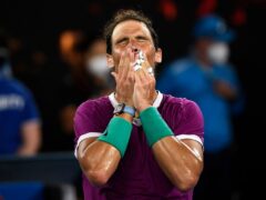 Rafael Nadal was emotional after beating Matteo Berrettini (Andy Brownbill/AP)