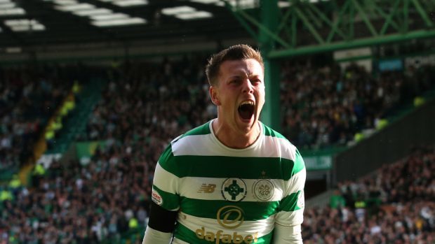 Callum McGregor in action for Celtic.