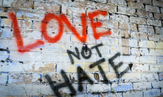 A general view of graffiti on a wall