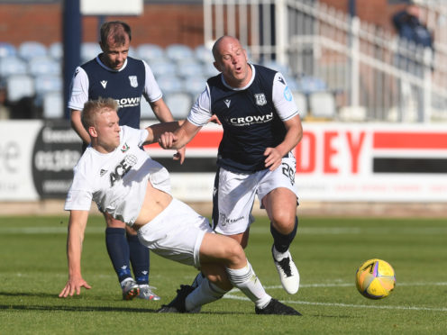Charlie Adam in friendly action for the Dark Blues.