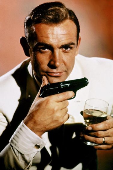 Sean Connery as James Bond.