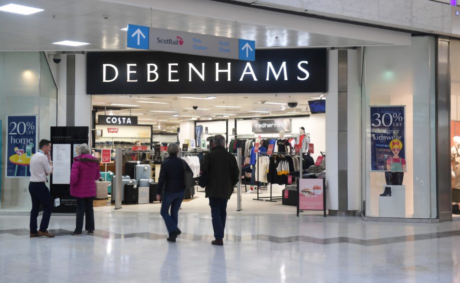 Debenhams announced the closure of its Aberdeen store in February 2020.