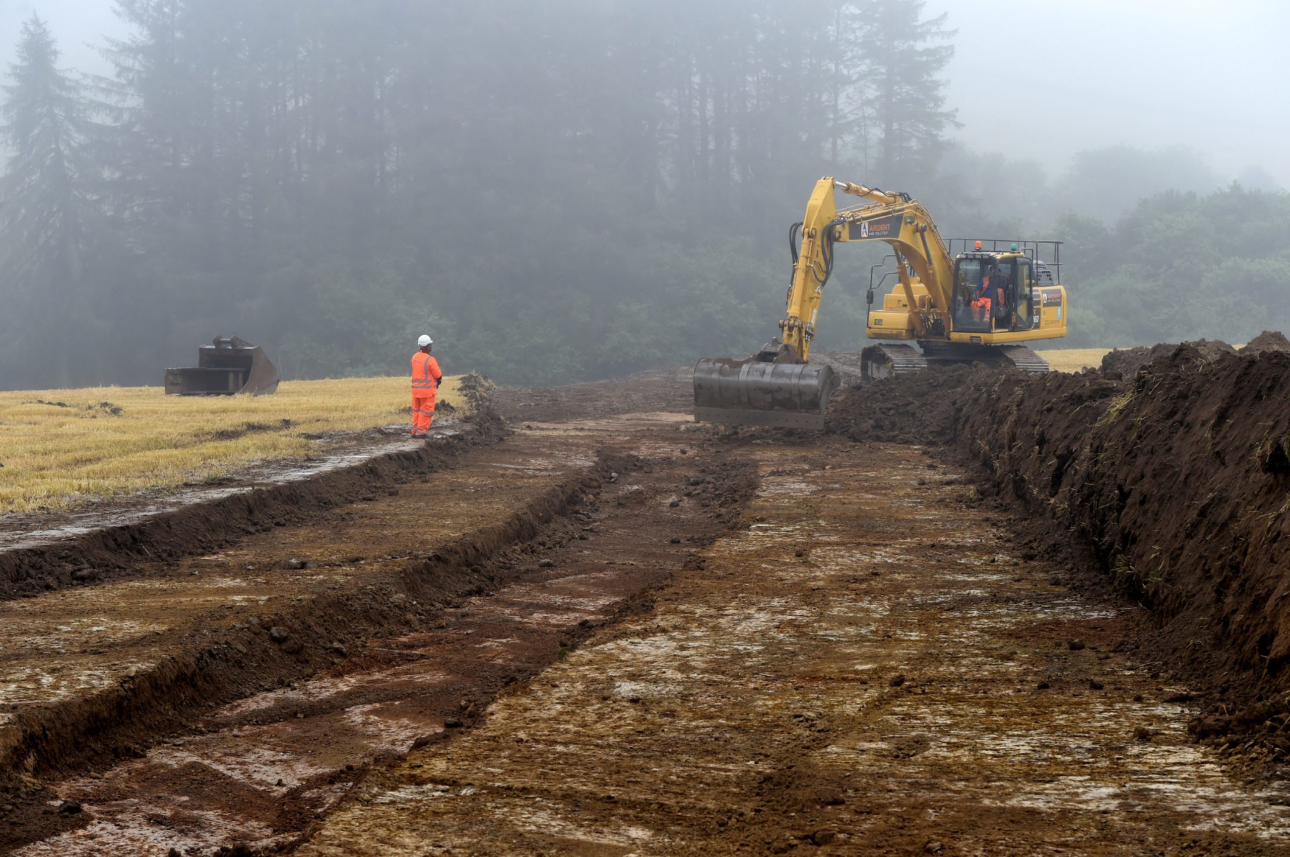 landslips Stonehaven crash