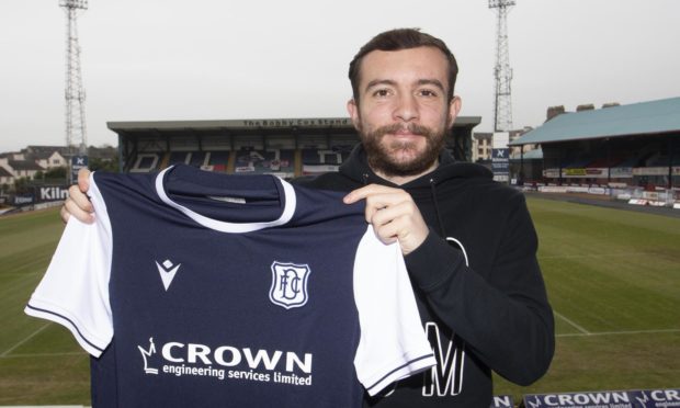 26/01/2021; Kilmac Stadium , Dundee ; Paul McMullan pictured at the Kilmac Stadium, Dundee, after joining Dundee on a loan deal from Dundee United