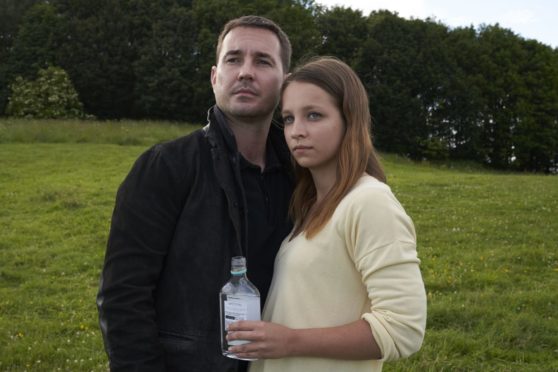 Actors Molly Windsor and Martin Compston 