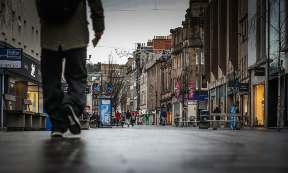 Lockdown 2 takes hold in Perth city centre.