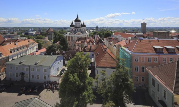 Tallinn, Estonia from above.