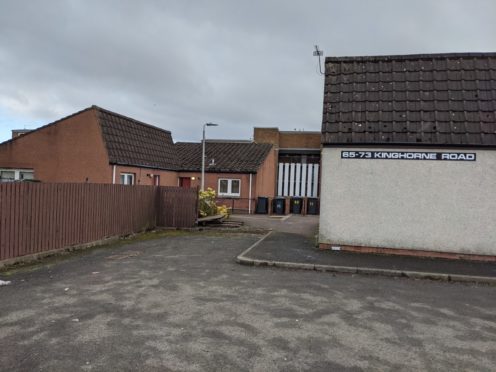 The sheltered housing on Kinghorne Road.