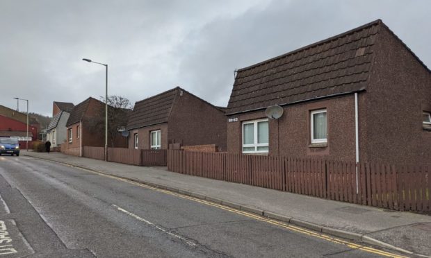 The sheltered housing on Kinghorne Road.