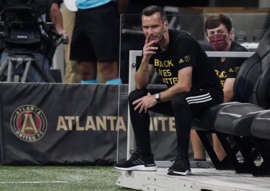 Stephen Glass during spell as interim boss of Atlanta United.