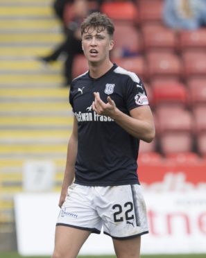 Jack Hendry in action for Dundee in 2017.