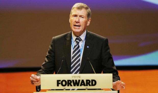 Kenny MacAskill at a Scottish National Party (SNP) conference in Perth in 2015.