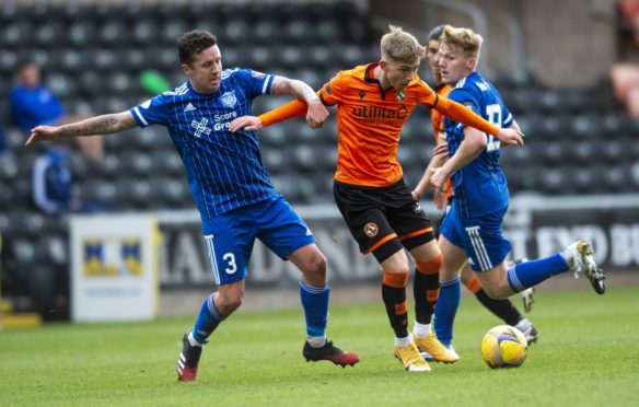 Kai Fotheringham in action against Peterhead in October.