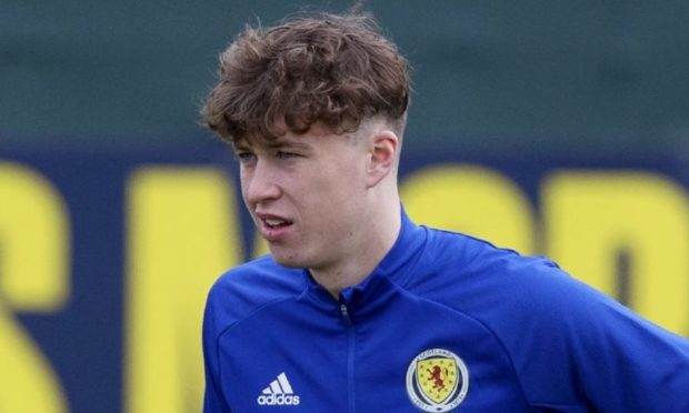 EDINBURGH, SCOTLAND - MARCH 22: Scotland's Jack Hendry during a Scotland training session at Oriam, on March 22, 2021, in Edinburgh, Scotland. (Photo by Craig Williamson / SNS Group)? **Please note that these images are FREE for FIRST USE.**