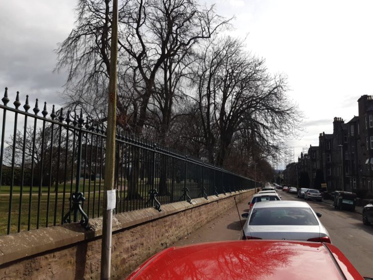 The parking restrictions in Baxter Park Terrace in Dundee may not go ahead.