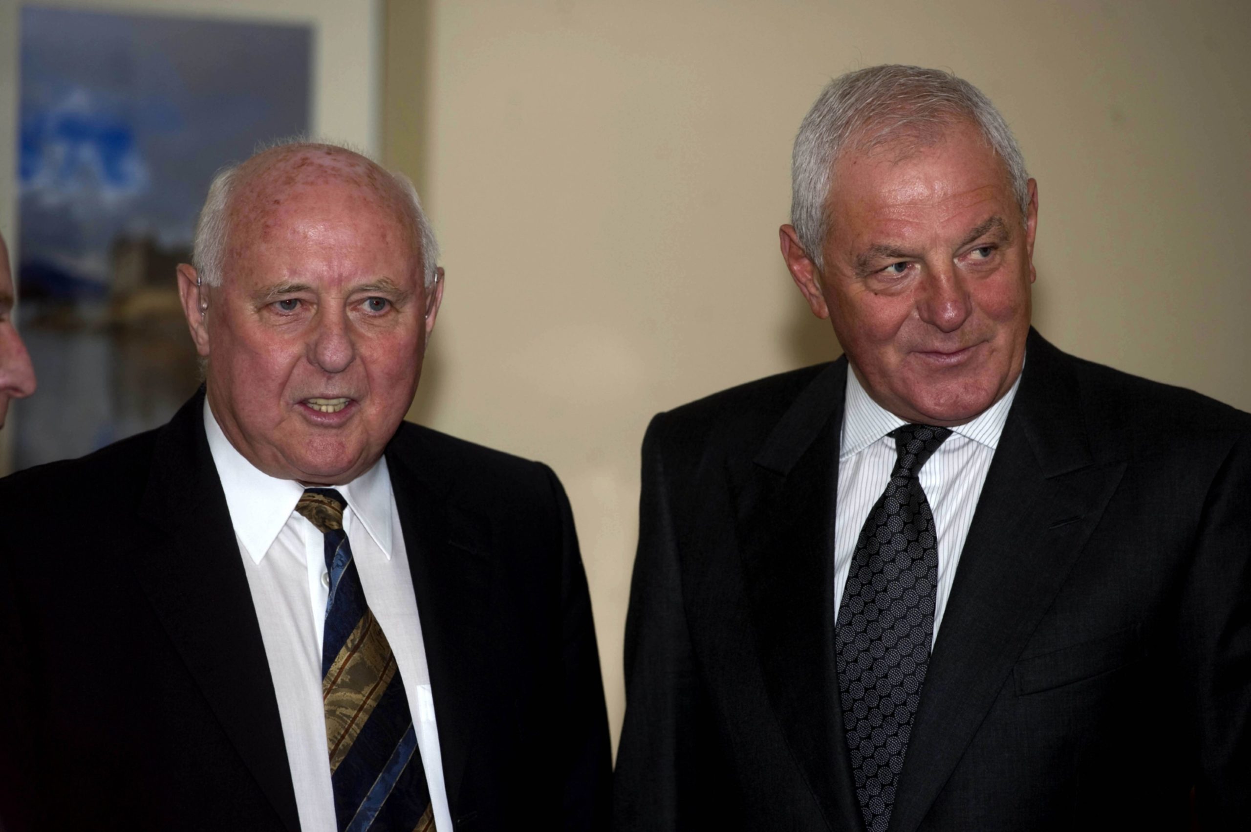 Jim McLean and Walter Smith in 2011.