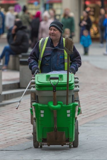 Council cleansing worker in Dundee