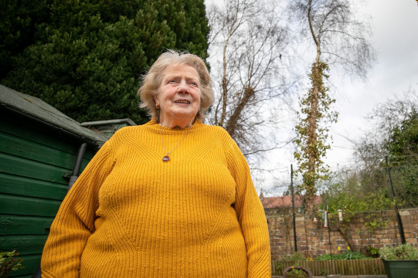 pensioner overgrown trees garden Dundee