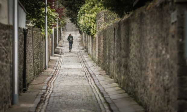 Dundee's West End during the first lockdown in 2020.