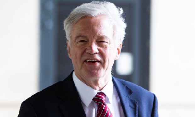 Boris Johnson was visibly shocked when former Tory Brexit secretary David Davis begged him to quit over the Westminster party scandal