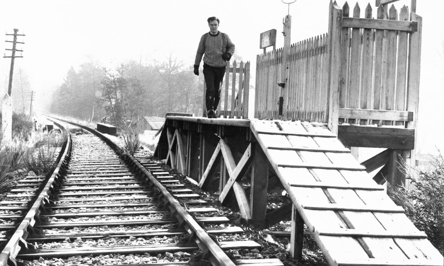 A train station at Banchory's Dee Street, 1969. Trains stopped using the platform four years prior.