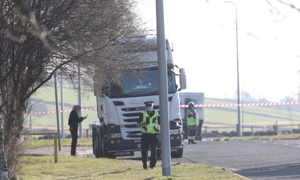 Dundee lorry fire